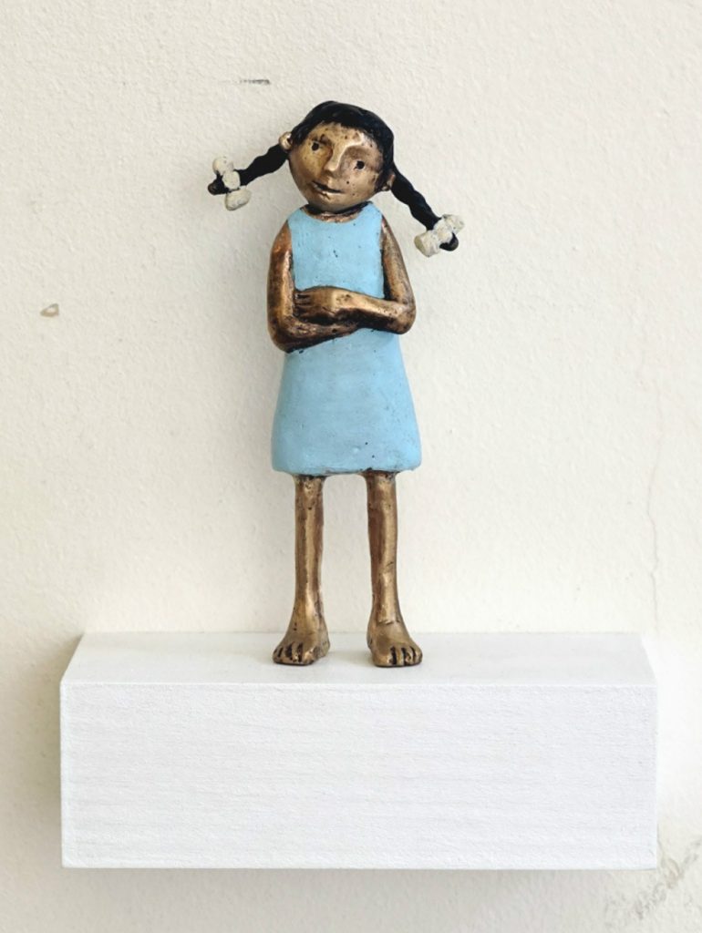Tamara Suhr, Bronze, Figurative Kunst, Bronze, Ascona, Wandobjekt