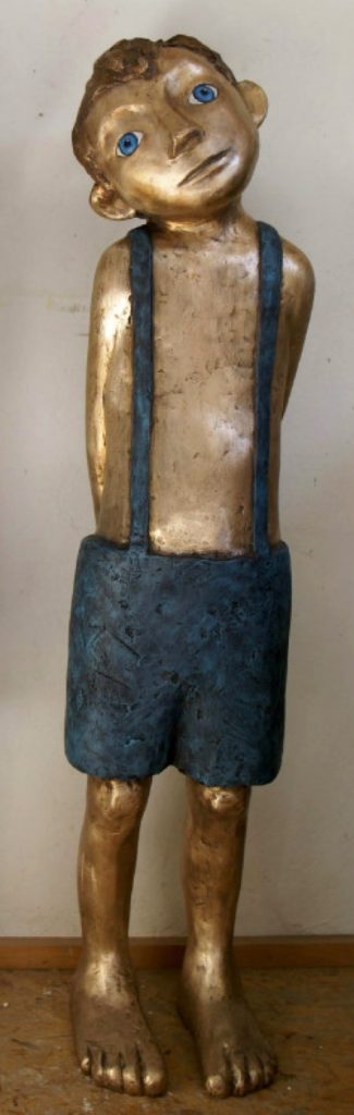 Tamara Suhr, Bronze, Figurative Kunst, Bronze, Ascona, Galleria Kröger, Kinder, Kinderaugen, Unschuldig, Poesie