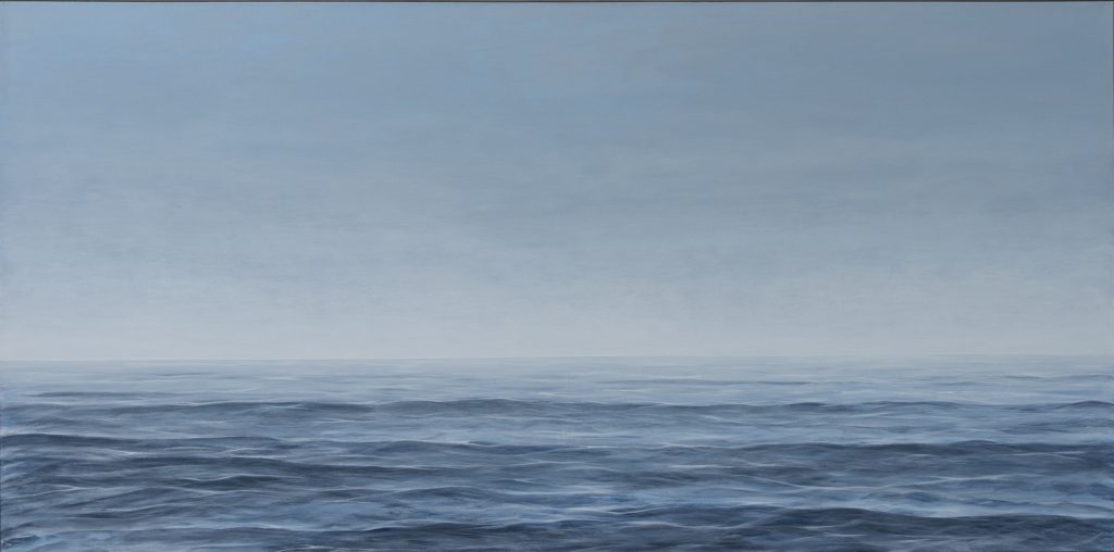 Leena Zihlmann-Kaasalainen, Bern, Atelier, Mischtechnik auf Leinwand, abstrakte Kunst, finnische Künstlerin, Meer, Wasser