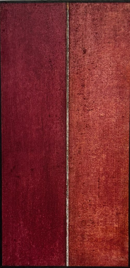 Leena Zihlmann-Kaasalainen, Bern, Atelier, Mischtechnik auf Holz, Black Boxes, abstrakte Kunst, finnische Künstlerin, minimal art