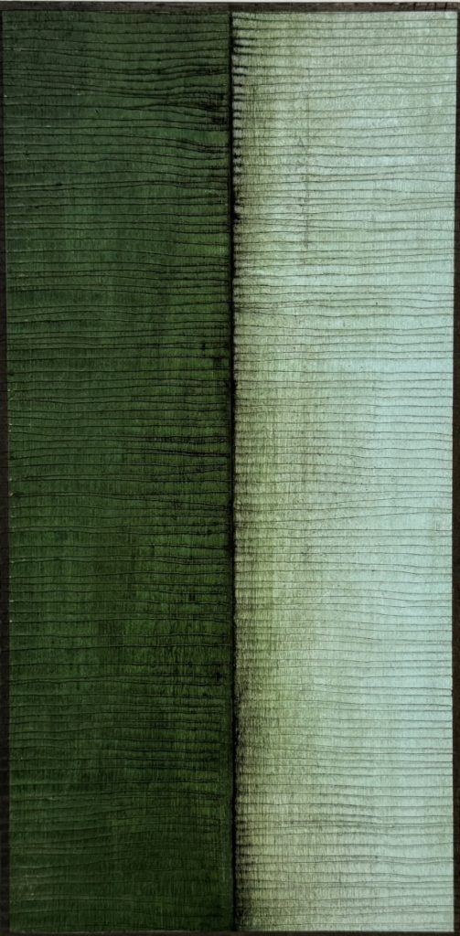 Leena Zihlmann-Kaasalainen, Bern, Atelier, Mischtechnik auf Holz, Black Boxes, abstrakte Kunst, finnische Künstlerin, minimal art
