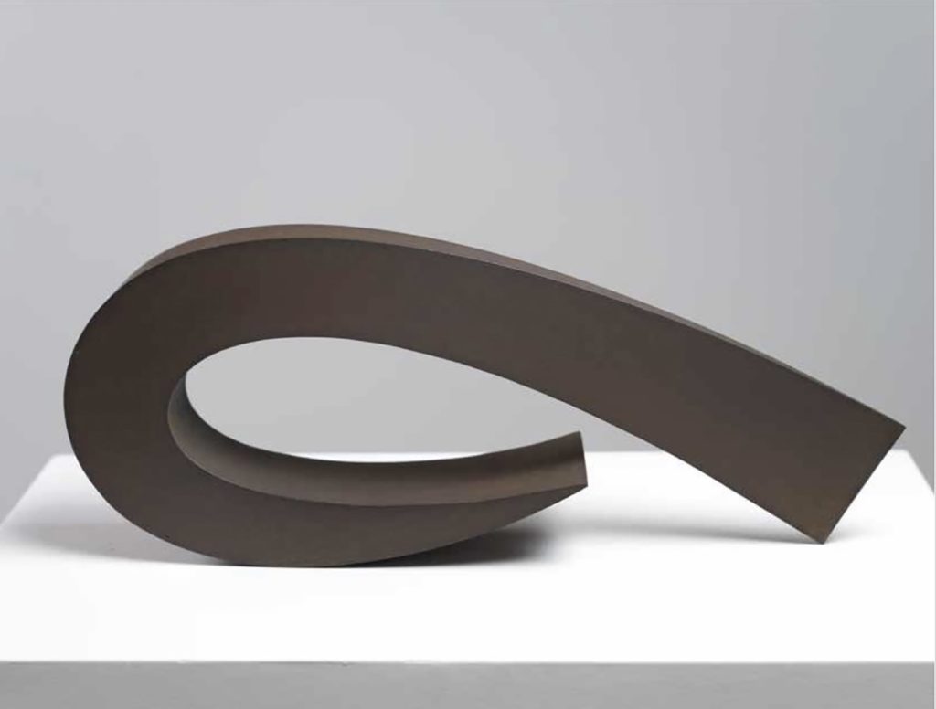 rüdiger Seidt, Cortenstahl, Edelstahl, poliert, Vierflächer, Helix, Plastik, Galleria Kröger, Galerie, galleria d'arte, zeitgenössische Kunst, Lago Maggiore, Ascona